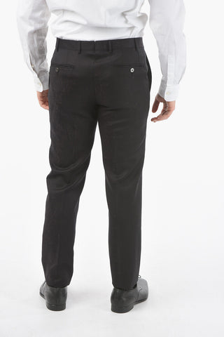 virgin wool center vent peak lapel CERIM.ACADEMY 3 piece waistcoat suit