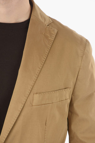 CC COLLECTION stretch cotton side vents 2-button suit