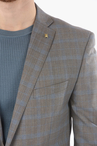 CC COLLECTION district check side vents notch lapel RESET 2-button suit
