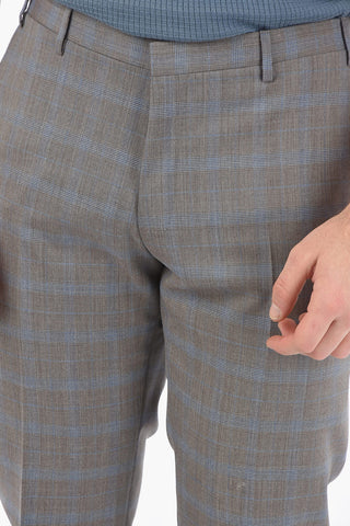 CC COLLECTION district check side vents notch lapel RESET 2-button suit