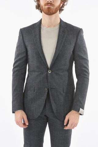 check ACADEMY side vents 2-button suit