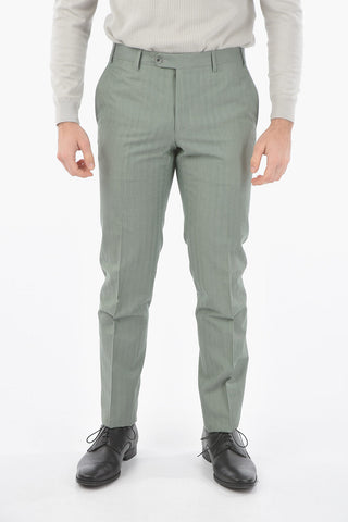 virgin wool and Cotton GATE notch lapel 2-button suit
