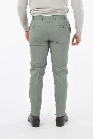 virgin wool and Cotton GATE notch lapel 2-button suit