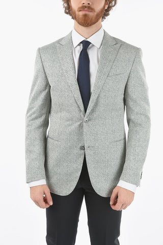virgin wool CERIMONIA ACADEMY peak lapel 2-button suit