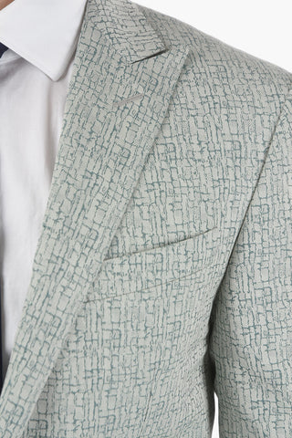 virgin wool CERIMONIA ACADEMY peak lapel 2-button suit