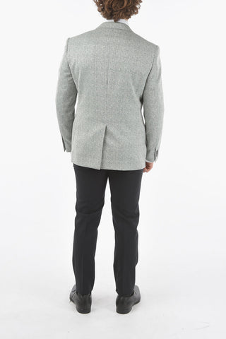 virgin wool CERIMONIA ACADEMY peak lapel 2-button suit