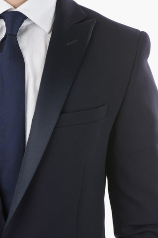 CC COLLECTION RESET CERIMONIA peak lapel 1-button suit With Drawstring on the Waist