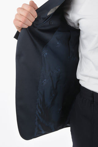 CC COLLECTION RESET CERIMONIA peak lapel 1-button suit With Drawstring on the Waist