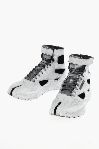 REEBOK Sneakers Alte Tabi In Pelle Con Cutout Effetto Vernice