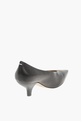 Pointed Leather Pumps Heel 7 cm