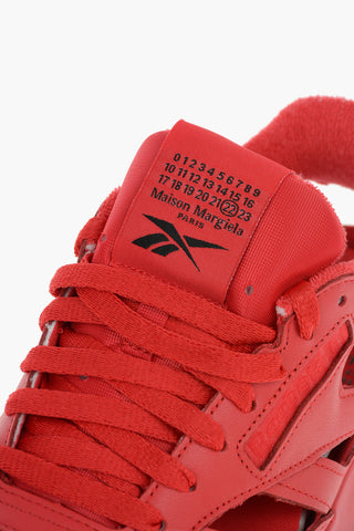 REEBOK Leather PROJECT 0 CL DQ Tabi Sneakers With Cutouts