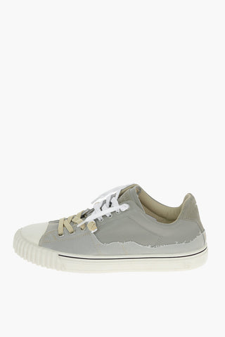 Low Top EVOLUTION Sneakers With Fabric Pannels