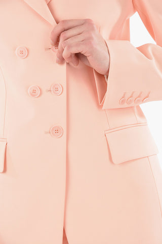 Blazer Doppiopetto Foderato con Rever a Lancia