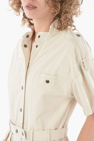 ETOILE Vestito Safari RODWELL in Cotone con Cintura 