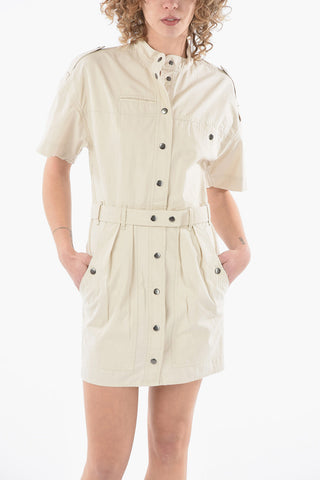 ETOILE Vestito Safari RODWELL in Cotone con Cintura 