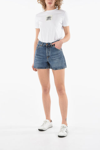 5-pocket Denim KADOVAR Shorts with Embroidered Logo