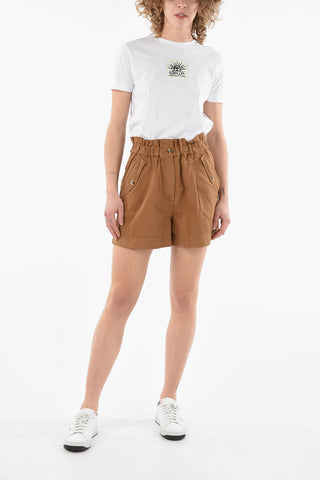 High-waisted Short with Elasticated Waist Band