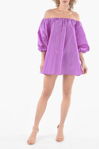 Pouf Sleeves Silk Blouse