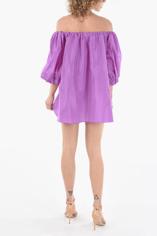 Pouf Sleeves Silk Blouse