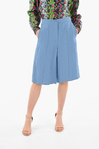 High Waisted Chambray Shorts