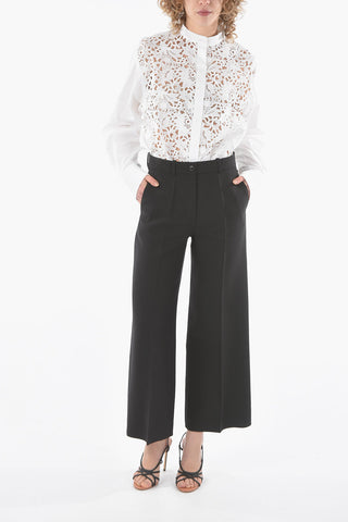 Pantaloni Palazzo A Vita Alta
