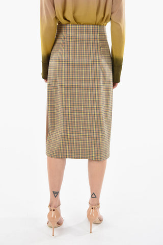 Two Tone Tartan Checked Gipsy Skirt