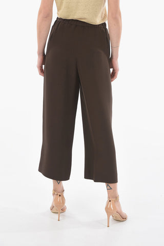 Pantaloni Gaucho In Seta Con Coulissse