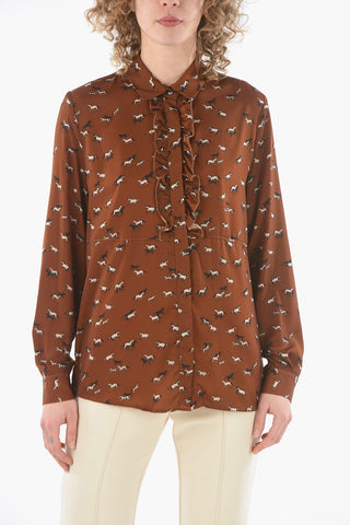 Camicia BRIANNE in Satin Stampata