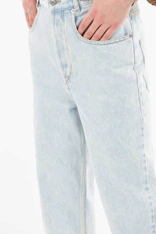 ETOILE Light-washed LALISKASR Jeans with Fringed Hems