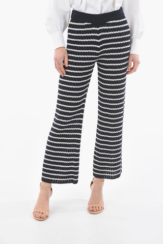 Pantaloni In Maglia A Righe