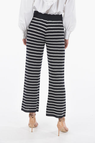 Pantaloni In Maglia A Righe