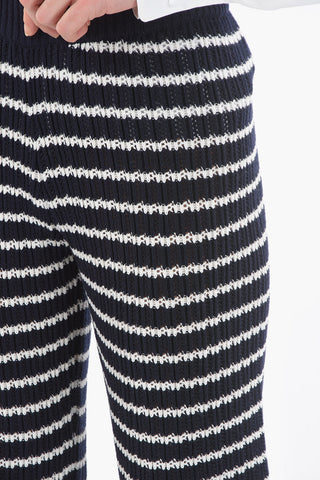 Pantaloni In Maglia A Righe