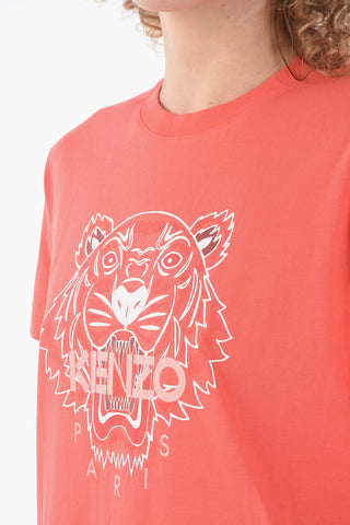T-shirt Dress with TIGER Logo Print