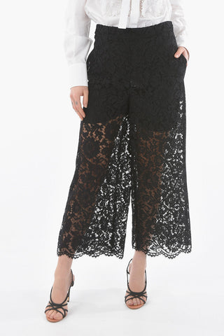 Lace High Waist Pallazzo Pants