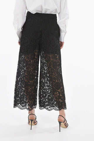 Lace High Waist Pallazzo Pants