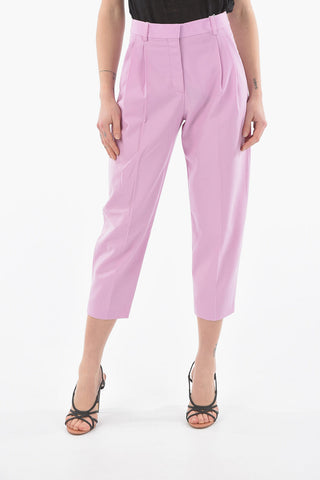 Double-pleated Hidden Closure Chinos Pants