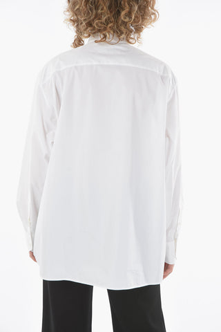 Mandarin Collar Sangallo Front Part Shirt