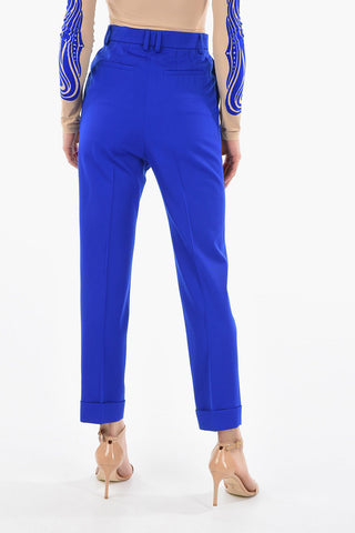 Pantaloni Chino a Vita Alta ad 1 Pince