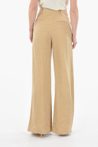 Linen Flared Pants