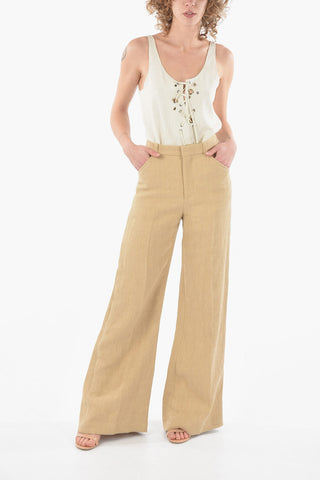 Linen Flared Pants