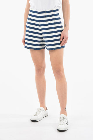 Striped High Waisted Shorts
