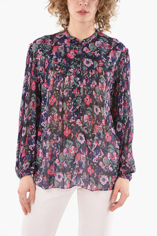 ETOILE Chiffon-viscose KILEDIA Blouse with Floral Print