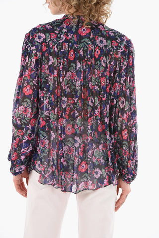 ETOILE Chiffon-viscose KILEDIA Blouse with Floral Print
