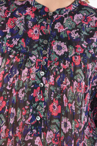 ETOILE Chiffon-viscose KILEDIA Blouse with Floral Print