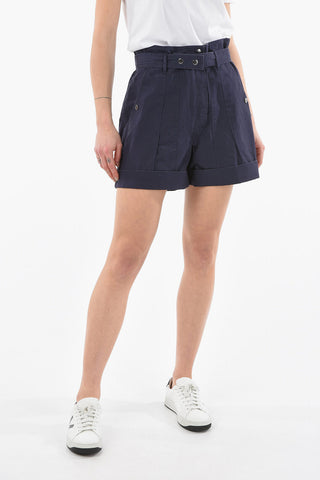 ETOILE Shorts a Vita alta ROSCOE con Cintura e Risvolti