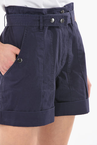 ETOILE Shorts a Vita alta ROSCOE con Cintura e Risvolti