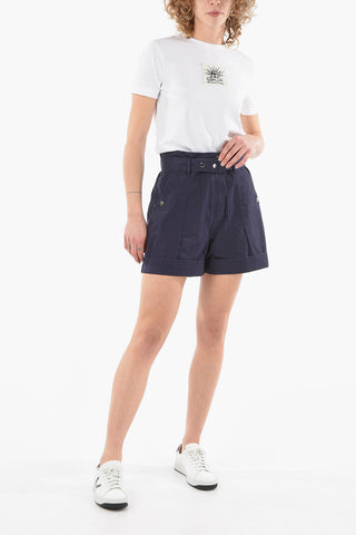 ETOILE Shorts a Vita alta ROSCOE con Cintura e Risvolti