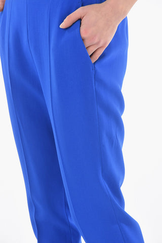 Rayon-blend Pants with Elastic Waistband