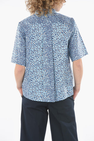 Leopard Printed Curved Hem COPARD Shirt