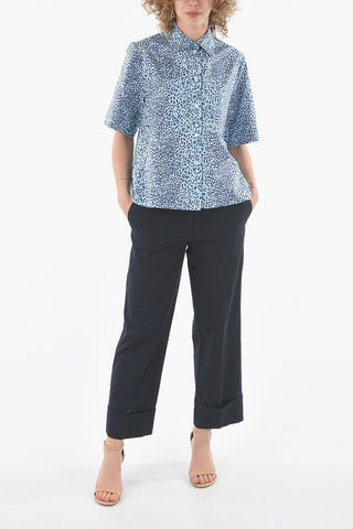 Leopard Printed Curved Hem COPARD Shirt